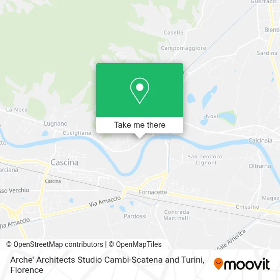 Arche' Architects Studio Cambi-Scatena and Turini map