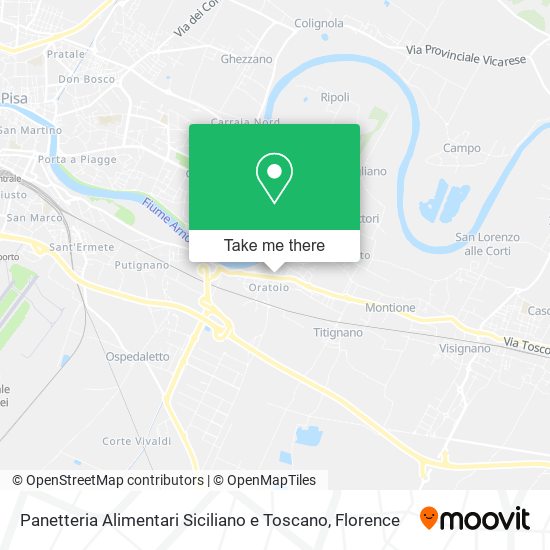 Panetteria Alimentari Siciliano e Toscano map