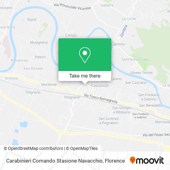 Carabinieri Comando Stasione Navacchio map