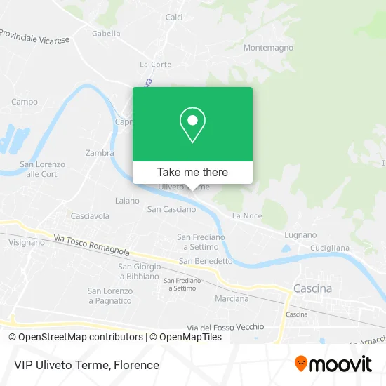VIP Uliveto Terme map