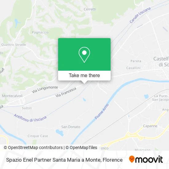 Spazio Enel Partner Santa Maria a Monte map