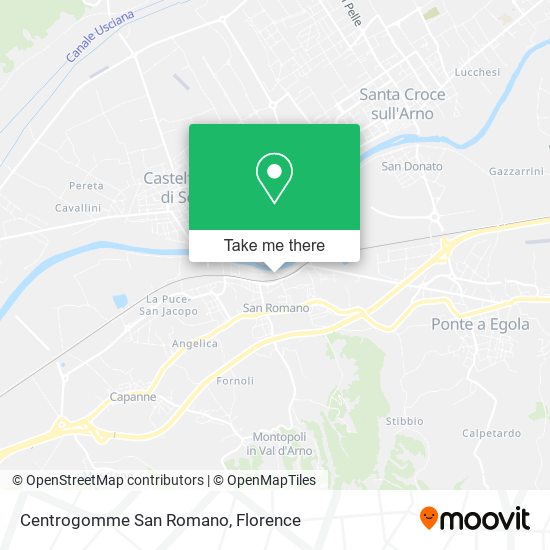 Centrogomme San Romano map