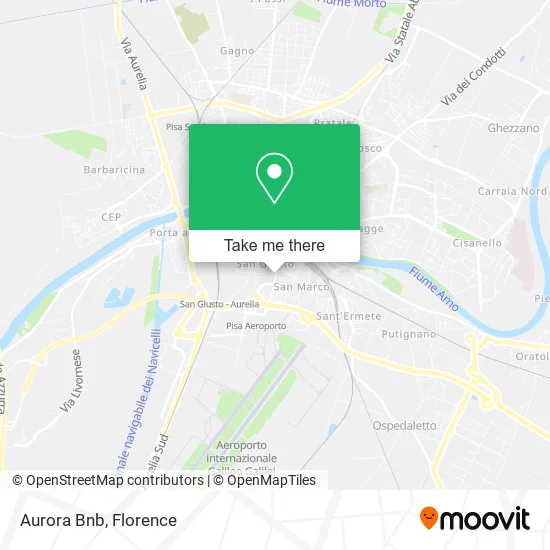 Aurora Bnb map