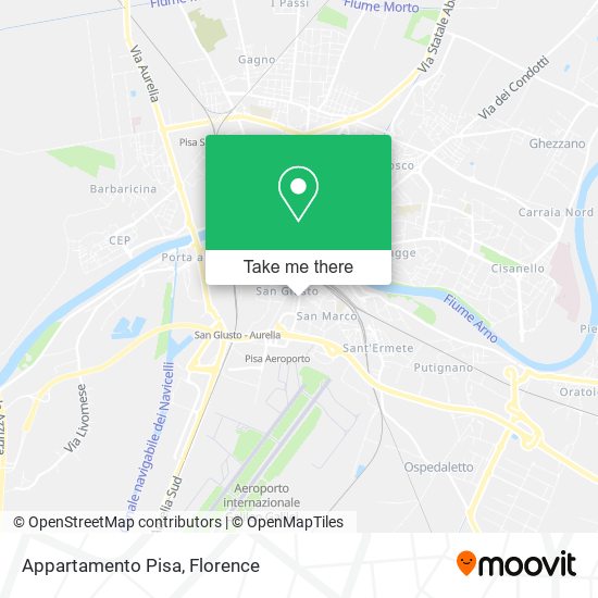 Appartamento Pisa map