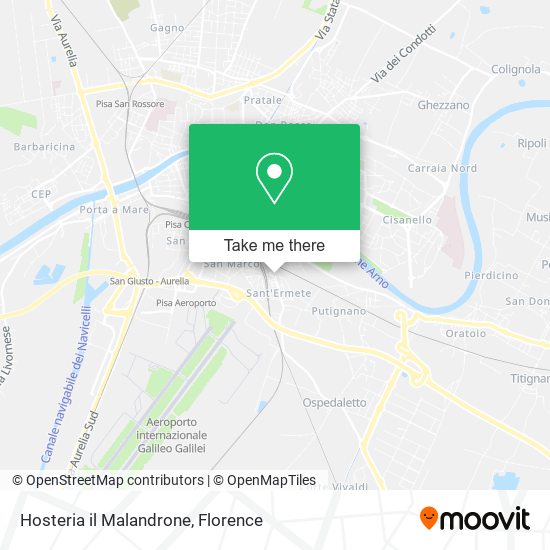 Hosteria il Malandrone map