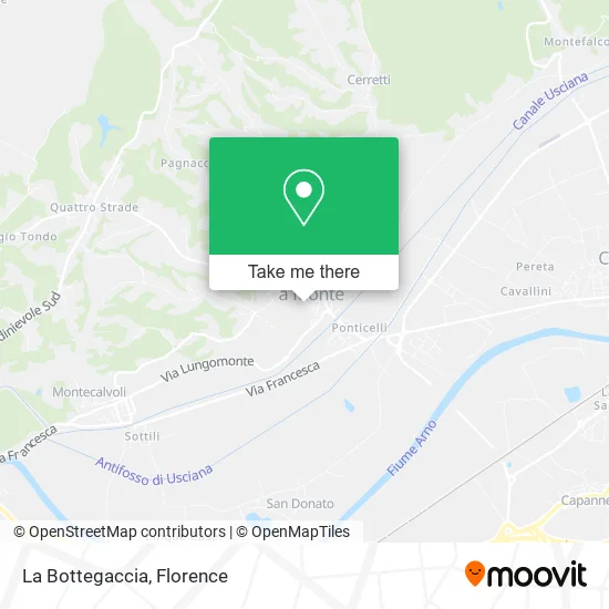 La Bottegaccia map