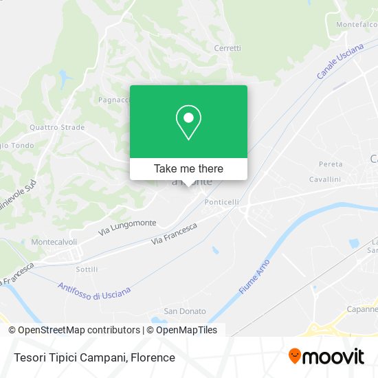 Tesori Tipici Campani map