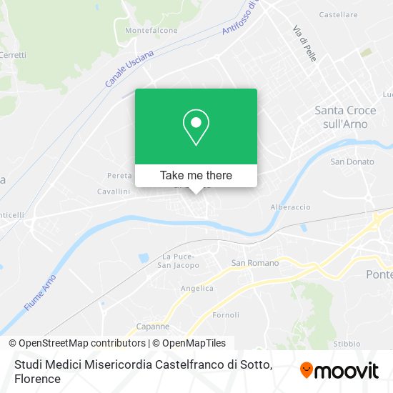 Studi Medici Misericordia Castelfranco di Sotto map