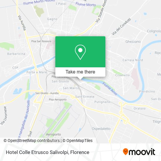 Hotel Colle Etrusco Salivolpi map