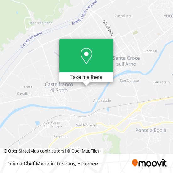 Daiana Chef Made in Tuscany map