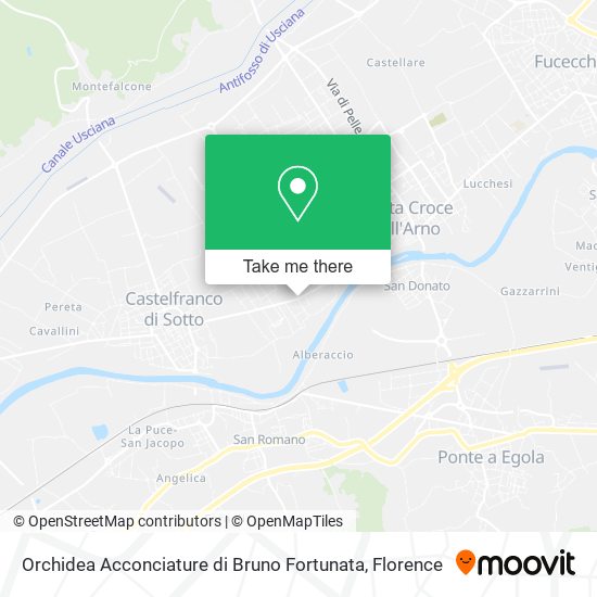Orchidea Acconciature di Bruno Fortunata map