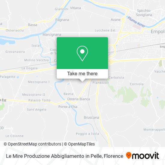 Le Mire Produzione Abbigliamento in Pelle map