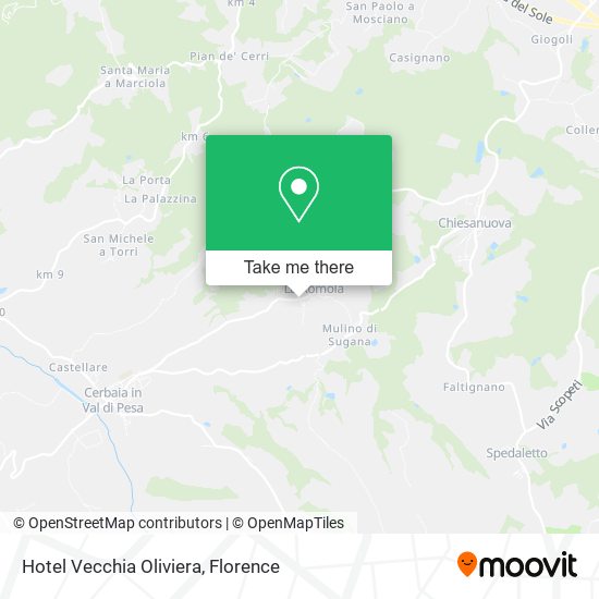 Hotel Vecchia Oliviera map