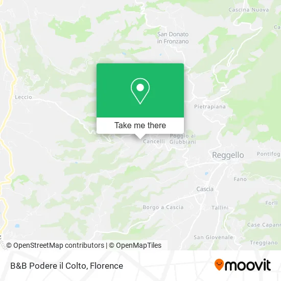 B&B Podere il Colto map