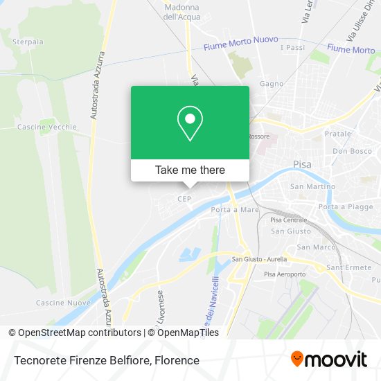 Tecnorete Firenze Belfiore map