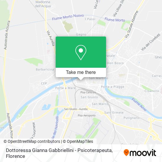 Dottoressa Gianna Gabbriellini - Psicoterapeuta map