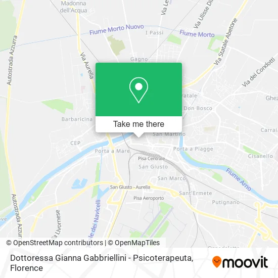 Dottoressa Gianna Gabbriellini - Psicoterapeuta map