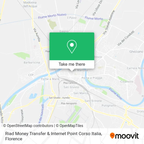 Riad Money Transfer & Internet Point Corso Italia map