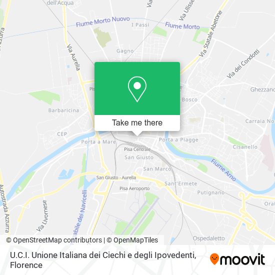 U.C.I. Unione Italiana dei Ciechi e degli Ipovedenti map