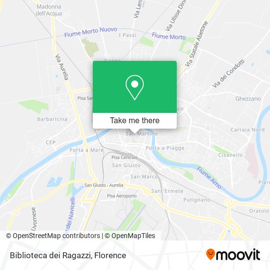 Biblioteca dei Ragazzi map