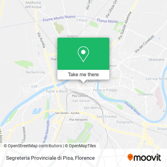 Segreteria Provinciale di Pisa map