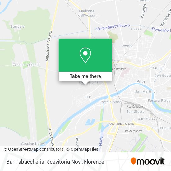 Bar Tabaccheria Ricevitoria Novi map