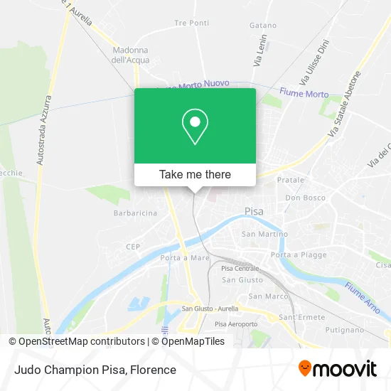 Judo Champion Pisa map