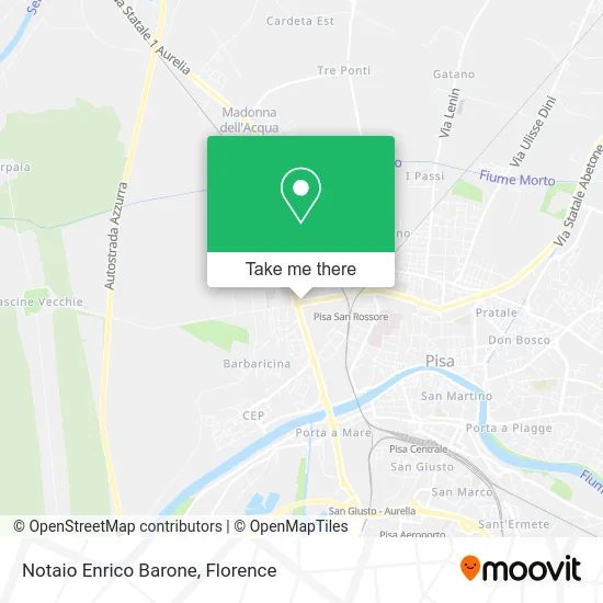 Notary Enrico Barone map