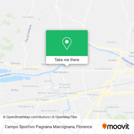 Campo Sportivo Pagnana Marcignana map