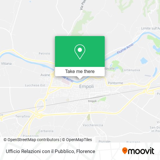 Ufficio Relazioni con il Pubblico map