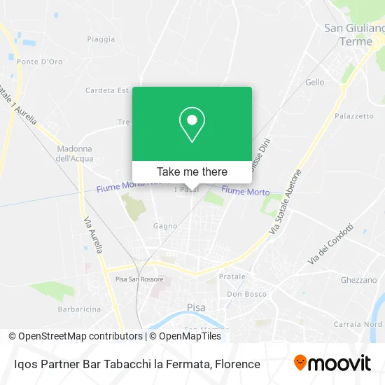 Iqos Partner Bar Tabacchi la Fermata map