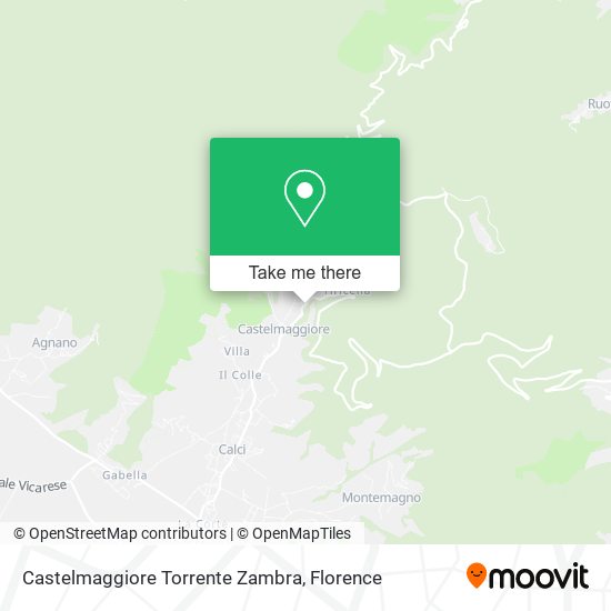 Castelmaggiore Torrente Zambra map
