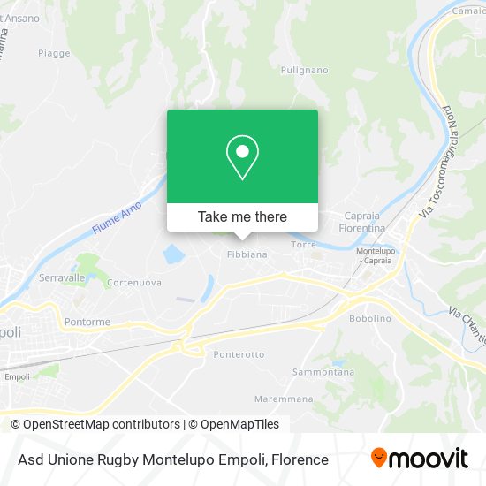 Asd Unione Rugby Montelupo Empoli map
