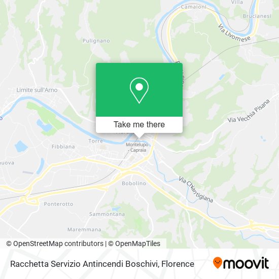 Racchetta Servizio Antincendi Boschivi map