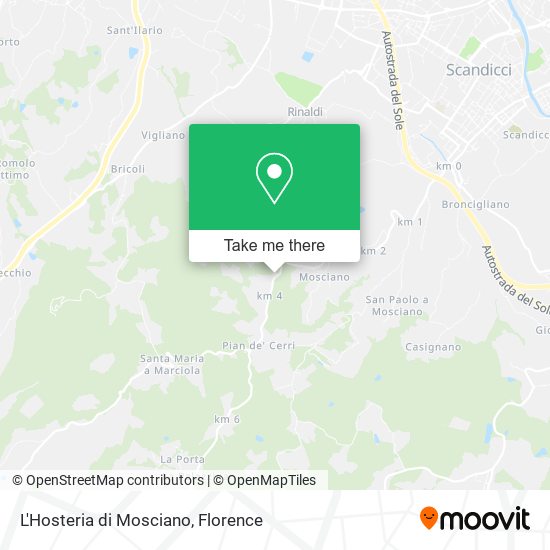 L'Hosteria di Mosciano map