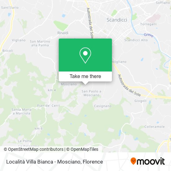 Località Villa Bianca - Mosciano map