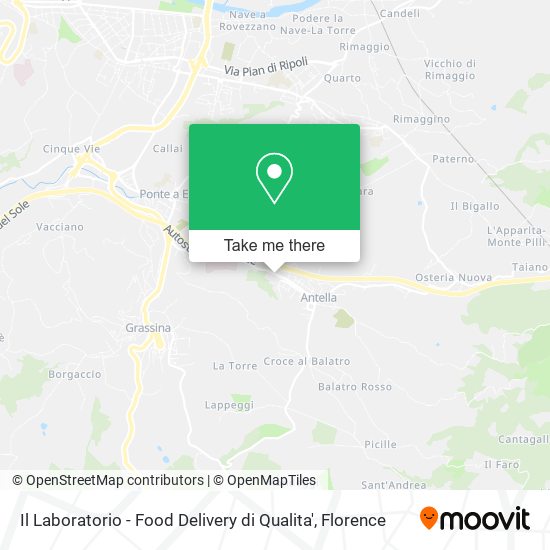Il Laboratorio - Food Delivery di Qualita' map