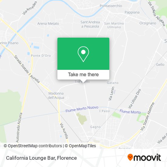 California Lounge Bar map