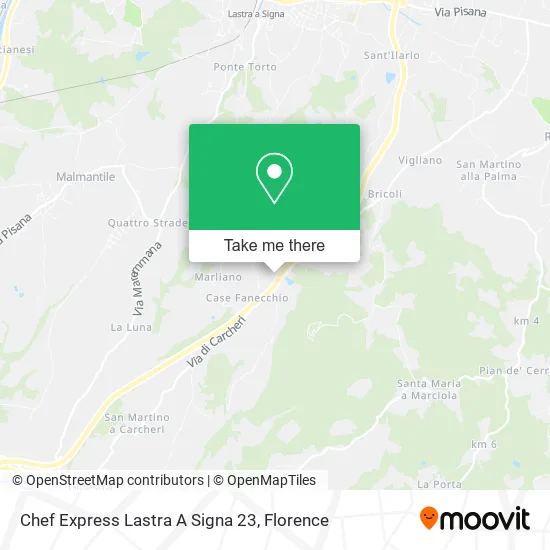 Chef Express Lastra A Signa 23 map
