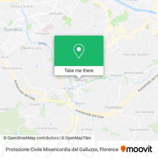 Protezione Civile Misericordia del Galluzzo map