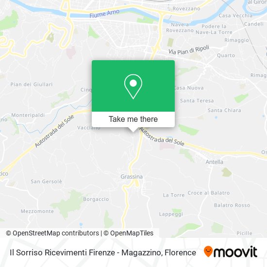 Il Sorriso Ricevimenti Firenze - Magazzino map