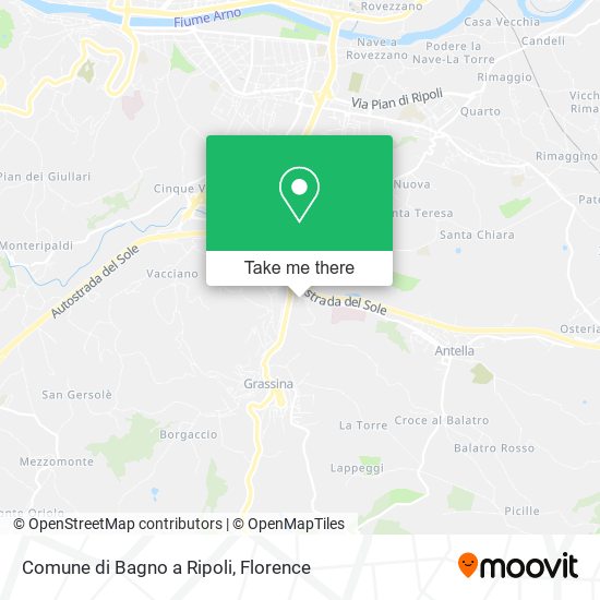 Comune di Bagno a Ripoli map