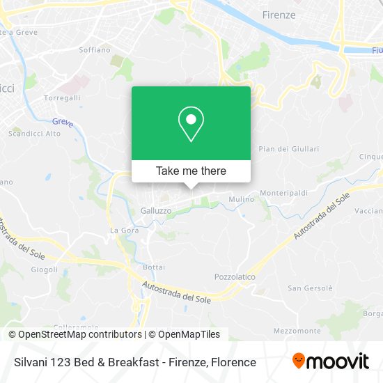 Silvani 123 Bed & Breakfast - Firenze map