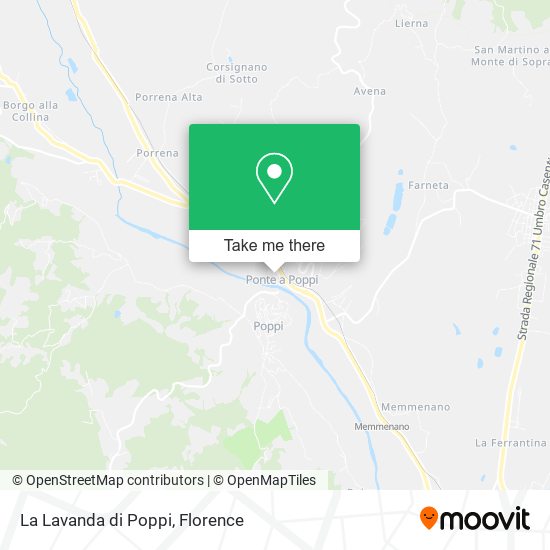 La Lavanda di Poppi map