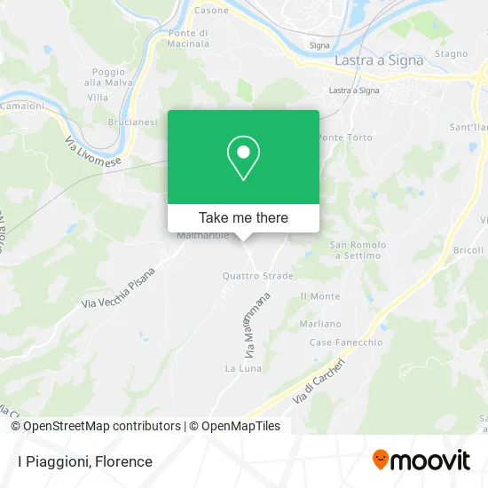 I Piaggioni map