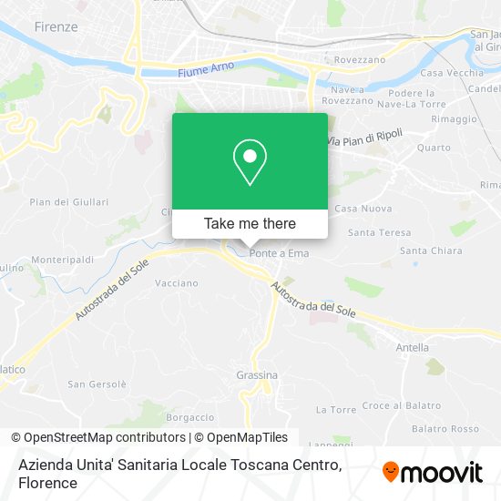 Azienda Unita' Sanitaria Locale Toscana Centro map