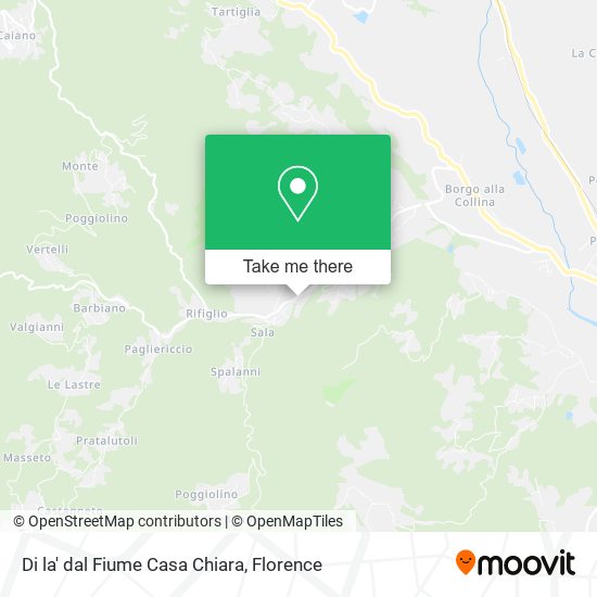 Di la' dal Fiume Casa Chiara map