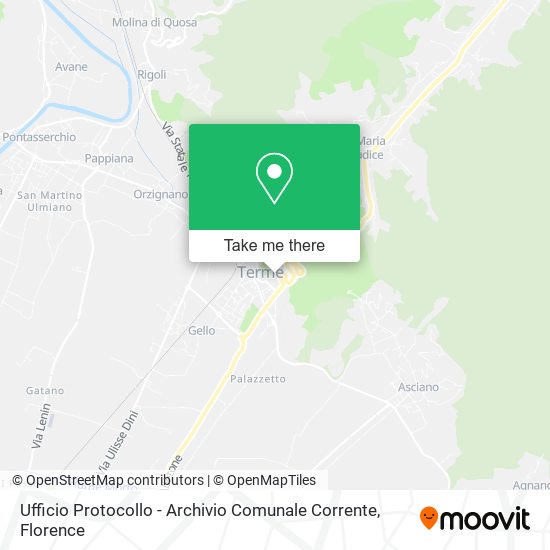 Ufficio Protocollo - Archivio Comunale Corrente map