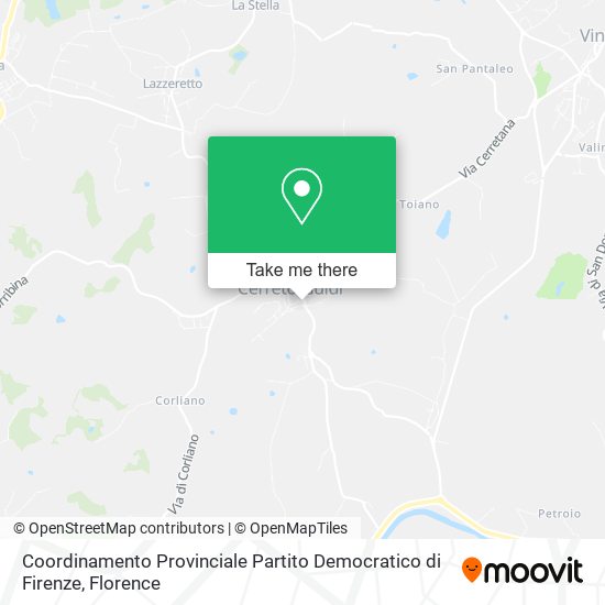 Coordinamento Provinciale Partito Democratico di Firenze map