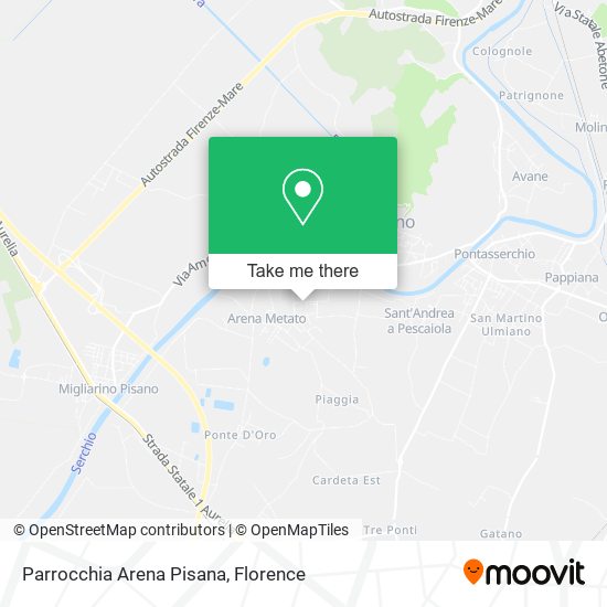 Parrocchia Arena Pisana map